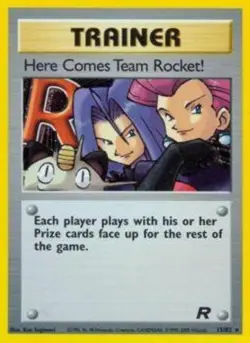 Damaged Here Comes Team Rocket! - 15/82 - Holo Rare - Unlimited Edition Pokemon - Image 1