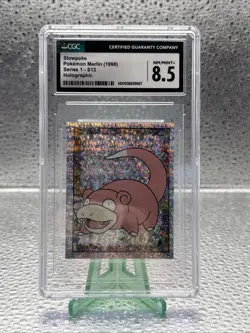 Pokemon Slowpoke | S13 | Merlin Stickers Series 1 1998 | Holo | CGC 8.5 - Image 1
