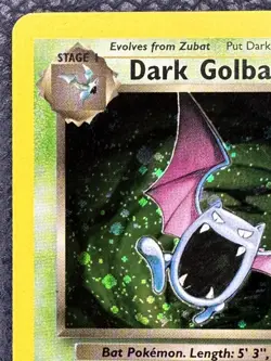 2000 Dark Golbat #7/82 Holo (SWIRL) LP Rare Pokemon Team Rocket Vintage WOTC - Image 2