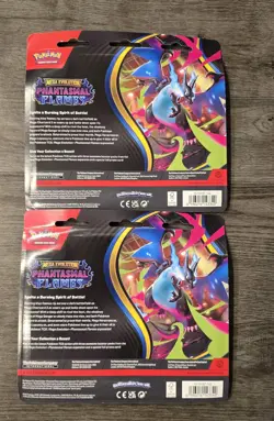 2 Pokemon TCG: Phantasmal Flames 3 Pack Triple Blisters Featuring Sneasel Promo - Image 2
