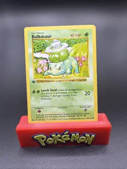 Pokemon TCG Base Set Bulbasaur 1st Edition Shadowless 44/102 MP/HP - Image 1