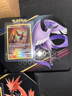 pokemon tin bundle Includes Galarian Articuno, Moltres, and Zapdos (empty tins). - Image 2