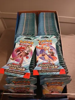 Pokemon TCG Journey Together - Sleeved Booster Pack Case Lot of 120 Packs Sealed - Image 1