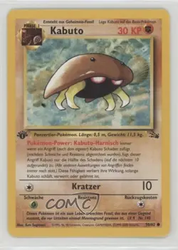 Kabuto German 1st Ed. Pokemon Fossil #50 1999 - Image 1
