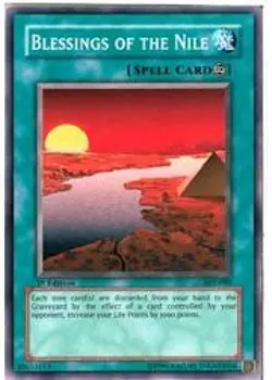 1x Blessings of the Nile - Unlimited NM Eng YuGiOh - Ancient Sanctuary - Image 1