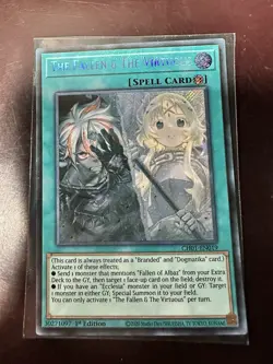 LP The Fallen And The Virtuous Yugioh Secret Rare - Image 1