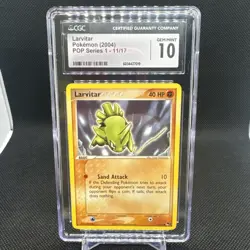 Pokemon Larvitar Pop Series 1 11/17 CGC Graded Gem Mint Card - Image 1