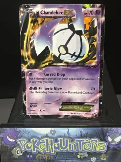 Pokemon Card Chandelure EX 77/113 Legendary Treasures Light Play - Image 1