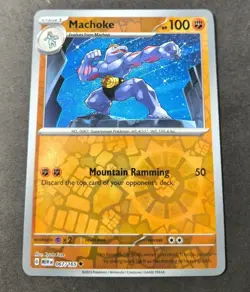 Pokemon 151 Machoke Reverse Holo Uncommon Card 067/165 NM - Image 1
