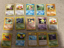 Pokemon TCG Vintage Lot Base-Jungle-Fossil-Rocket-Base 2-Gym-Neo 15 Cards EN/JP - Image 1