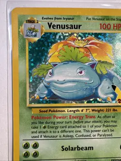 Pokemon TCG Venusaur Base Set Holo Unlimited Rare Card 15/102 WK - Image 2