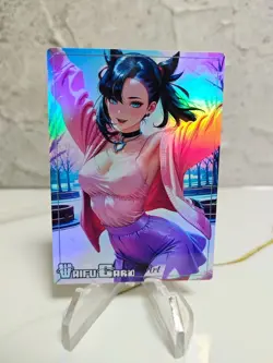 Marnie Trading Card Waifu Goddess Story Anime Girl holo Karte Manga Full Art - Image 1