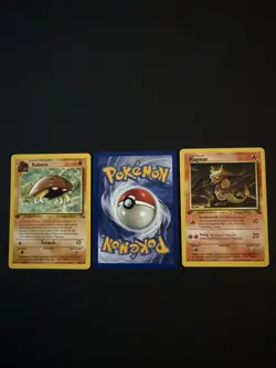 Kabuto Fossil Regular Card 50/62 Recycle 61/62 Magmar 39/62 Fossil Series 1st Ed - Image 3