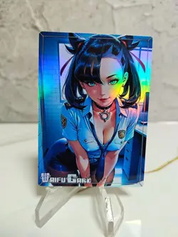 Marnie Trading Card Waifu Goddess Story Anime Girl holo Karte Manga Full Art - Image 1
