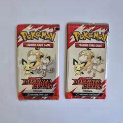 2 Pokemon TCG S&V Destined Rivals Fun Packs - Unopened - 3 Cards - Image 1