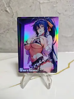 Akeno Himejima Trading Card Waifu Goddess Story Anime Girl holo Karte Manga - Image 1