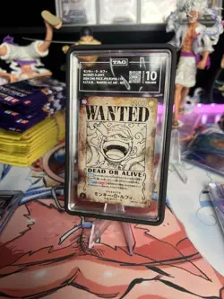 TAG 10 Luffy OP05-119 Wanted Emperors in the New World ONE PIECE Card Japanese - Image 1