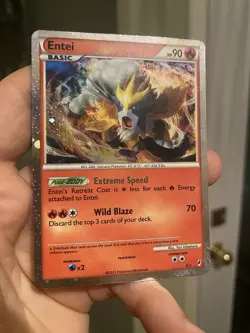 Entei SL3 Call of Legends Pokemon Card TCG Shiny Holo Rare LP - Image 3