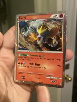 Entei SL3 Call of Legends Pokemon Card TCG Shiny Holo Rare LP - Image 4