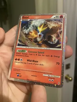 Entei SL3 Call of Legends Pokemon Card TCG Shiny Holo Rare LP - Image 5