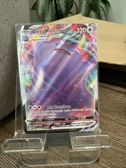 Pokemon TCG Ditto VMAX Shining Fates Holo Ultra Rare Card 051/072 - Image 1