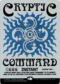 MTG Cryptic Command (Rainbow Foil) Foil NM Secret Lair Drop Series Magic 905 - Image 1