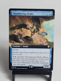 MTG - Commander: Outlaws of Thunder Junction - Thunderclap Drake - Extended - Image 1