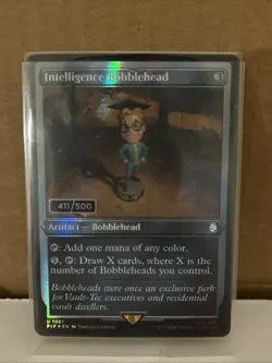 MTG Fallout Serialized Intelligence Bobblehead 411/500 NM - Image 1