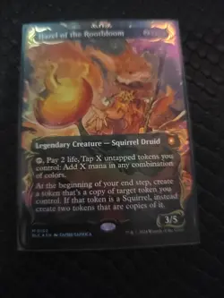 Hazel of the Rootbloom (Borderless) (Raised Foil) Commander: Bloomburrow Foil - Image 1