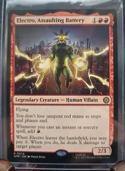 Electro, Assaulting Battery Marvel's Spider-Man MTG Regular Near Mint - Image 3