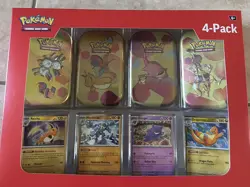 Pokemon TCG Scarlet & Violet 151 Mini Tin 4-Pack Lot 2 Sam’s Club Sealed - Image 2