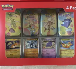 Pokemon TCG Scarlet & Violet 151 Mini Tin 4-Pack Lot 2 Sam’s Club Sealed - Image 3