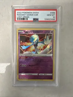 2022 POKEMON SWORD & SHIELD LOST ORIGIN #069 RADIANT GARDEVOIR PSA 10 - Image 1