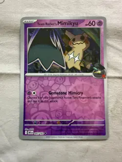Team Rocket's Mimikyu 087/182 Reverse Holo SV10: Destined Rivals Pokemon TCG - Image 1