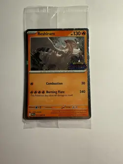 Pokemon Phantasmal Flames Stamped Reshiram 017/094 Barnes & Noble Promo SEALED - Image 1
