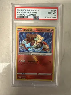 Pokemon TCG Radiant Heatran Astral Radiance 027/189 Holo Radiant Rare - Image 1