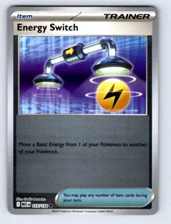 Pokemon TCG Energy Switch #115/132 Reverse Holo ME01: Mega Evolution - Image 1