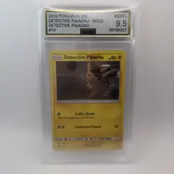 Pokemon CGC 9.5 Mint+ Black Star Promo Holo Detective Pikachu SM190 - Image 1