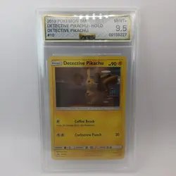 Pokemon CGC 9.5 Mint+ Black Star Promo Holo Detective Pikachu SM190 - Image 5