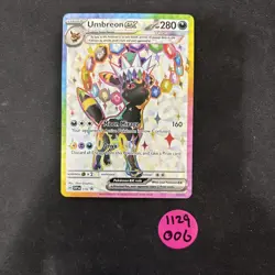 Pokemon Prismatic Evolutions Figure Collection Black Star Promo UMBREON EX 176 - Image 1