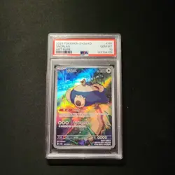 ?? 2023 Pokemon Scarlet and Violet sv2a Korean KO Snorlax PSA 10 art rare - Image 2