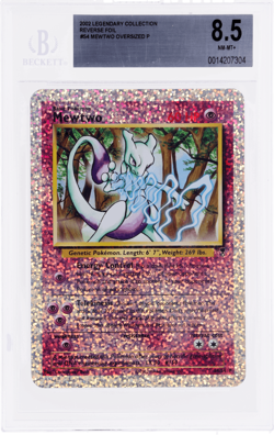 2002 Pokemon Legendary Collection Mewtwo Box Topper #S4 BGS 8.5 - Image 1