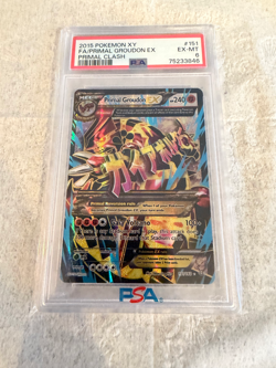 2015 Pokemon XY Primal Groudon EX FA #151/160 PSA 6 - Primal Clash - Image 1