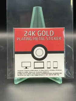 Persian 24k Gold Plated Sticker Korean Striking Popping Candy Pokemon NM - Image 2