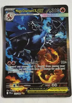 Pokemon Mega Charizard X EX 125/094 SIR - Near Mint/Mint - Phantasmal Flames - Image 1