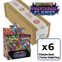 Pokemon Phantasmal Flames (ME02) Booster Case 6 Boxes Factory Sealed IN HAND! - Image 1