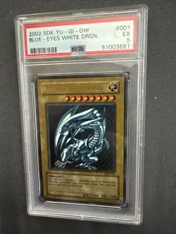 Yu-Gi-Oh! TCG Blue-Eyes White Dragon SDK-001 Ultra Rare Unlimited Edition PSA 5 - Image 2