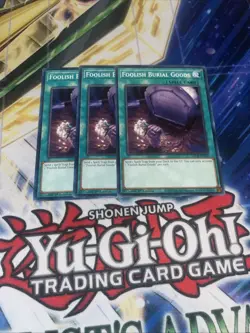 Yugioh Foolish Burial Goods Common 3x SDCB-EN030 Playset - Image 1