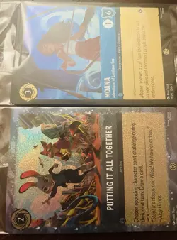 ZOOTOPIA 2 Lorcana 2025 CINEMARK Movie Promo CARD (new unopened) + MOANA - Image 1