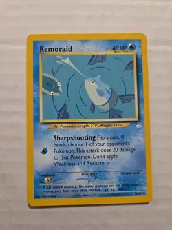 Remoraid 50/64 Neo Revelation Common Vintage Pokemon Card TCG English - Image 1